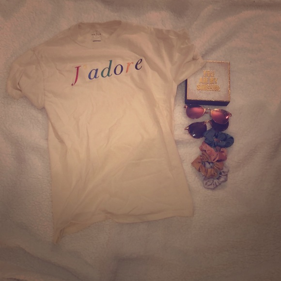 Rainbow j’adore shirt - Picture 1 of 1